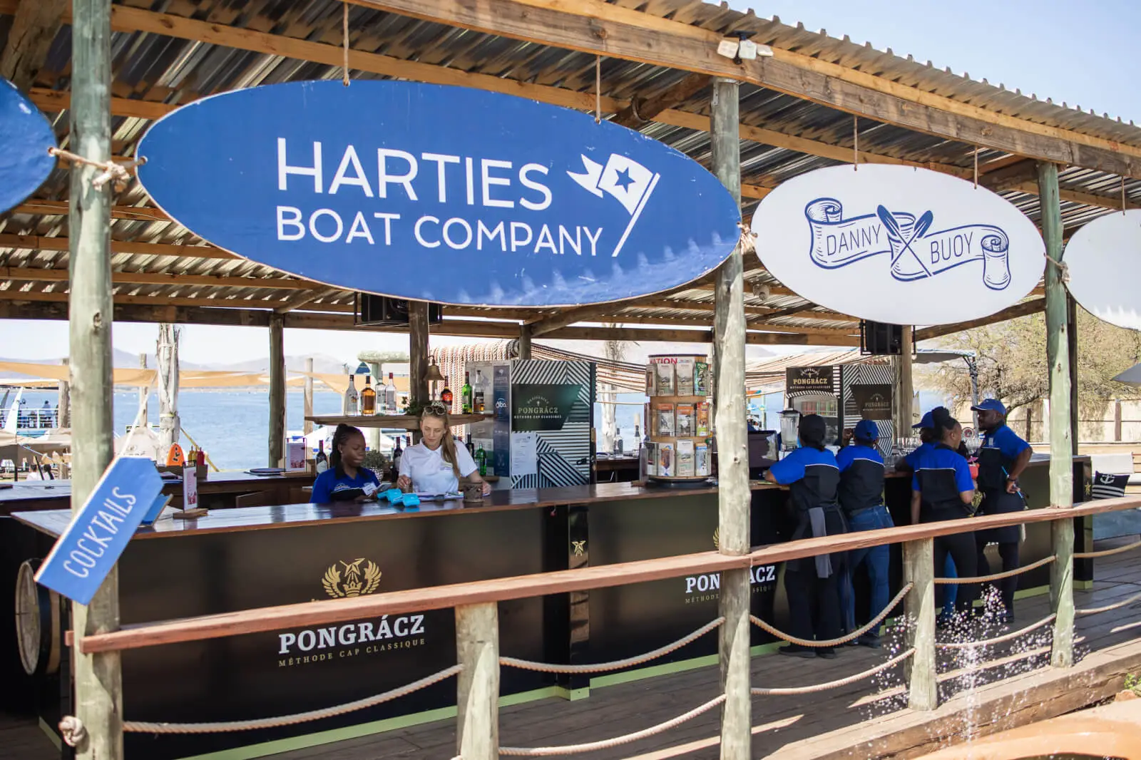 The Harties Boat Company check-in on the beach