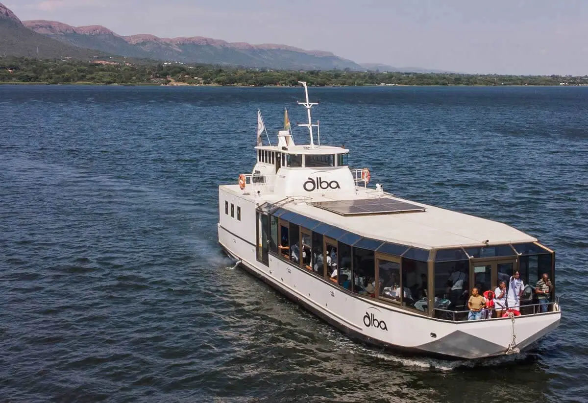 The Alba cruising on Hartbeespoort Dam
